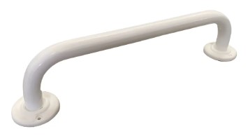 BARRA APOIO 40 CM ALUMINIO BRANCA